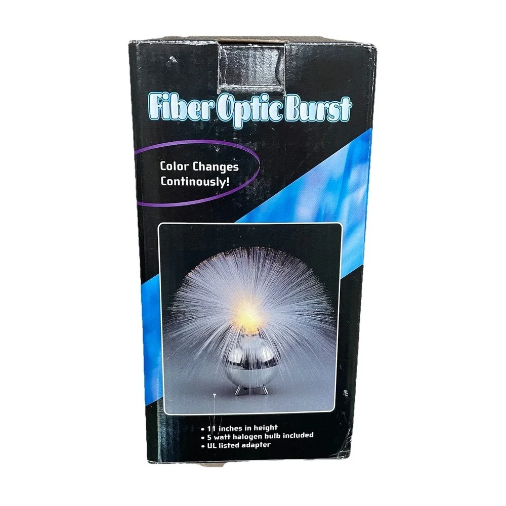Vintage Y2K Fiber Optic Burst Mood Lamp Color Changing with Box & Adapter NEW